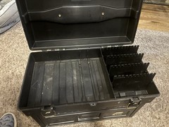 Vintage Plano Phantom Pro Tackle Box Fishing Black Rare 4 Drawer Complete