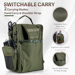 OpenSide Tactical Small bag with 3600 trays Green Bag + Fishing Boxes(handle)