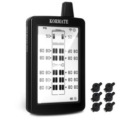 Kormate TPMS Tire Pressure Monitor System w/ Booster, 4-22 Sensors