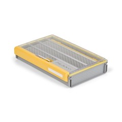 Plano Edge 3700 Hook Box Clear Yellow Portable Fishing Tackle Storage System