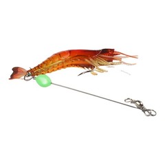 Fishing Soft Lure Artificial Shrimp With Silicone Body Hook and Swivels