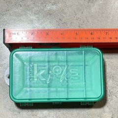 Vintage 90s Plano Side Kicks Grey Fishing Tackle Box 2-Sided See-Thru Teal Lids