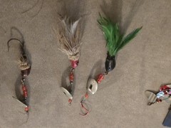 Dream LOT of RARE Vintage WOODEN Fishing LURES/TACKLE/REEL ECT. HEDDON TORPEDOS