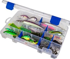 Outdoors Tuff Tainer Fishing Tackle Box 11×7.25×1.75 with Zerust Anti-Rust Di…