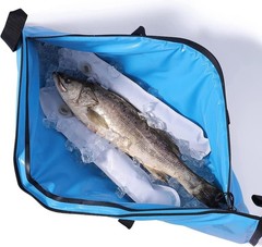 Buffalo Gear Insulated Fish Cooler 40X18In Leakproof Kill Bag 2 Reusable Cooler