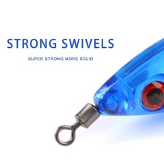 Luminous Squid Fishing Hook Needle 9cm 5 5g Strong Swivels for Wood Shrimp 5pcs