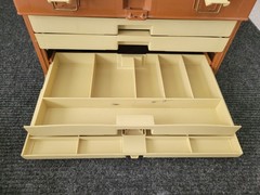 Plano 757 Vintage Fishing Tackle Box Top Storage – Made In USA – See Pictures
