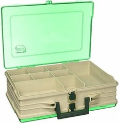 Plano Magnum Tackle Box Double Side Sandstone/Green 1119, Premium Tackle Stor…