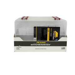 (2 pack) ProLatch Stowaway Large Clear Organizer Tackle Box, Large, Clear