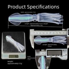 Artificial for OCTOPUS Squid Lure Soft Silicone Bait for Sea Fishing Boat Use