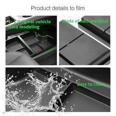 2PCS Center Console Organizer Lower Tray for Toyota Sienna 2021-2026 | 2026