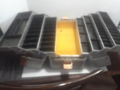 Vintage UMCO 1000A Aluminum Copper Colored Tackle Box 7 Tray, Clean Great Shape