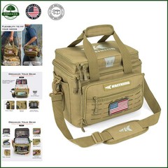 Medium Fishing Gear Storage Bag with Padded Shoulder Strap and Zipper Closure