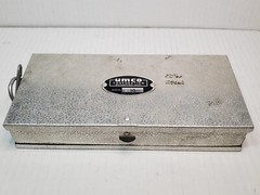 Vintage Umco Corporation Model 10 2 Sided Aluminum Tackle Box W/ Fly Fish &