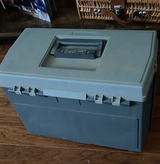 Vintage Plano 757 Tackle Box Fishing Storage Gray Made In USA 4 Drawers