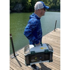 Plano Angled Fishing Tackle Box Storage System Green Tan Outdoor Organizer