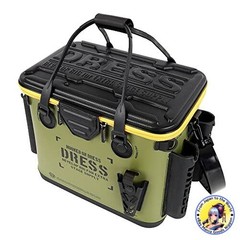 DRESS BAKKAN Micro Olive Black Fishing Bucket 12L EVA Waterproof Tackle Bag