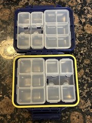 Meiho Akiokun FB-470 Water Proof Tournament Case Navy New READ DESCRIPTION.
