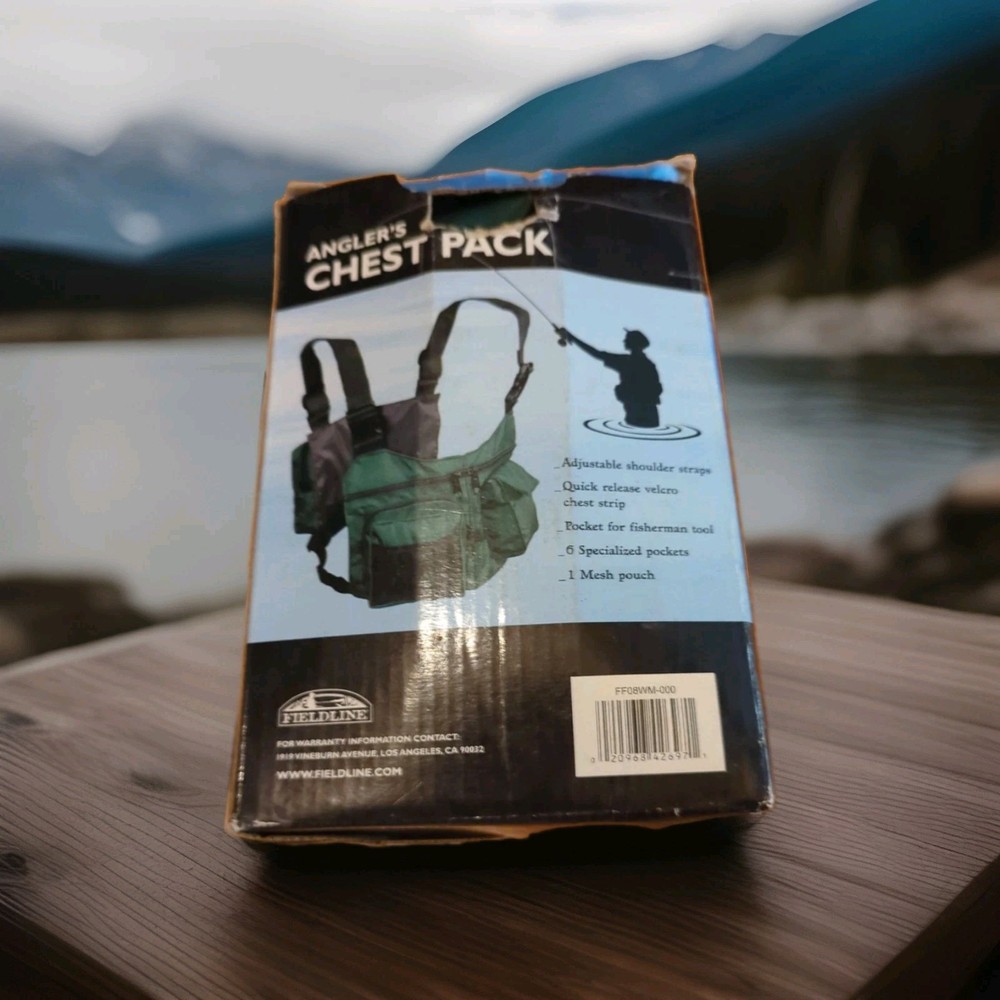 Fieldline Angler’s Fishing Chest Pack, Olive Green