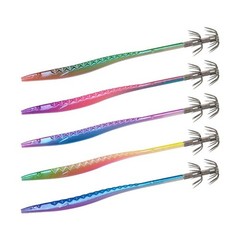 UV Glow Squid Lure For Nocturnal Fish Hunting Realistic Swimming Action