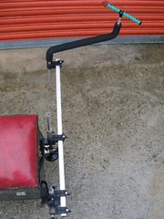 FISHING POLE ROD CUSHION REST 25mm BOX SECTION FITS TO LEGS ETC UP TO TO 21mm
