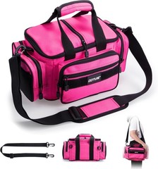 Fishing Tackle Bag 600D Water-Resistant Soft Side Crossbody Sling Bag for Women