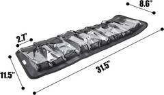 Lure Roll up Fishing Jig Pouch Tackle Bags | Heavy Duty Compact Waterproof Tarpa