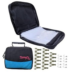 Fishing Soft Lure Storage Bag with 10 Single Detachable Washable Shrimp Grey