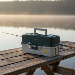 Water-Repellent 3-Tray Tackle Box with Collapsible Handle – Made in the USA