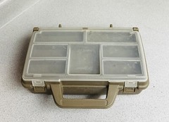 Lid Locker Fishing Tackle Box Tiered With Dividers And Handle Vintage