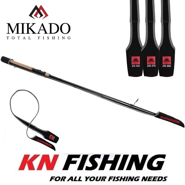 MIKADO NEOPRENE POCKET ROD Cover Bag For Spinning Rods 2.10-3.00m