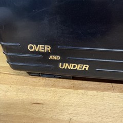 PLANO Over and Under Black/Gray Fishing Tackle Box 16″ x 11″ x 7″- W/Lures