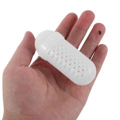10Pcs Portable Durable Plastic Bait Holder White Fishing Bait Storage Container