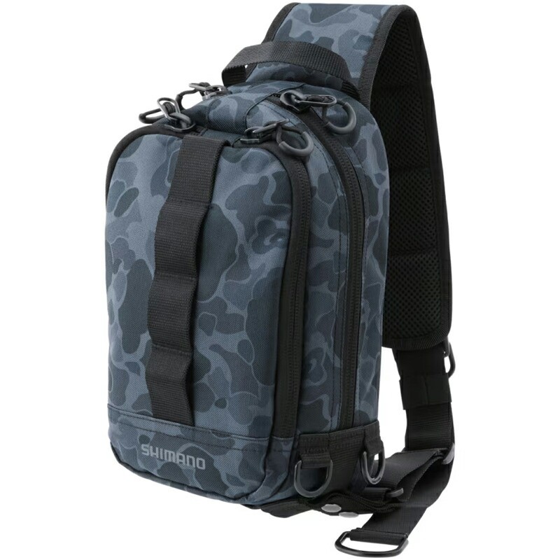 SHIMANO BS-025T Sling Shoulder Bag Black Camo S New JAPAN