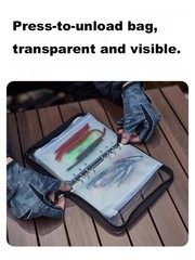 Luya Transparent Fake Bait Bag Pvc Inner Bag Partitioned Waterproof Storage Bag