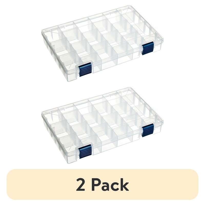 Plano ProLatch Fishing Tackle Box 6 Trays 21 Compartments Adjustable Organizer