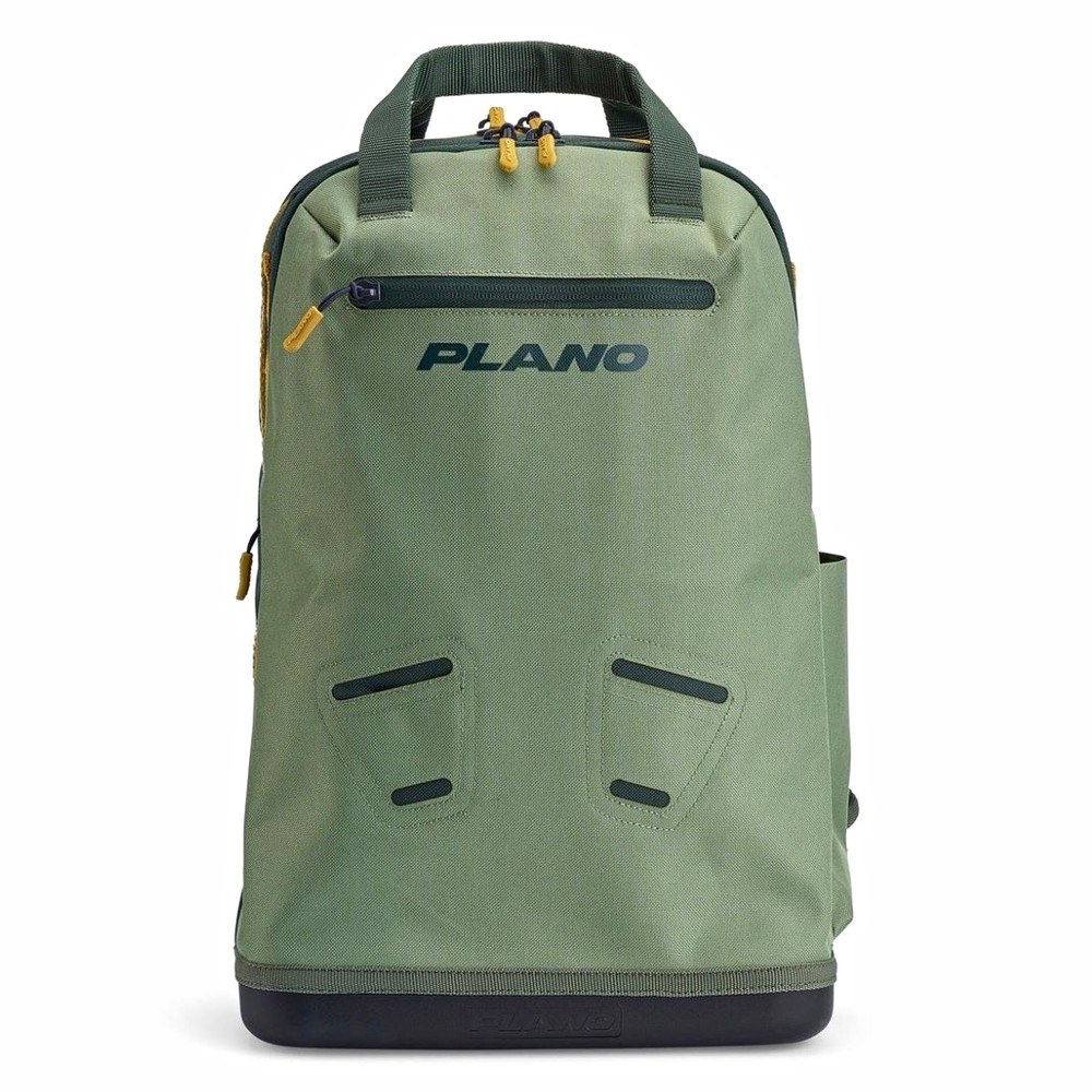 Plano Green Fishing Backpack Bag, Polyester/Plastic Material, Pack Style