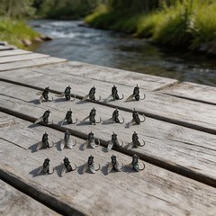 20pcs Housefly Fly Fishing Lures with High Carbon Steel Hooks for Carp Trout