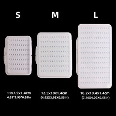 Fly Fishing Lure Spinner Spoon Bait Foam Box FishHook Hard Storage Case.