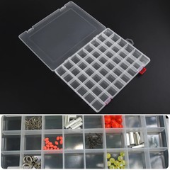 48 Compartments Plastic Storage Saver Box Organizer Case Nails Beads Jewelry