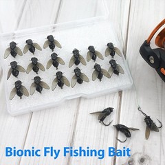 Realistic Silicone Housefly Fishing Lures Set 20 Pieces for Carp Fly Fishing