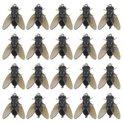 Realistic Silicone Housefly Fishing Lures Set 20 Pieces for Carp Fly Fishing