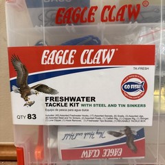Eagle Claw Freshwater Tackle Kit, 83 Piece Brand New Sealed