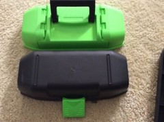 Plano Zombie Fish Tackle Box With Tray Green/black 13×6”