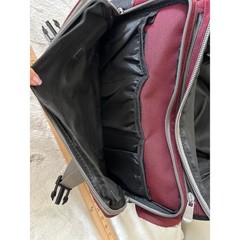 Cabelas Gear Bag Unisex Medium Burgundy Black Excellent Multi-Pocket Canvas