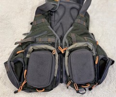 Fishing Tackle Backpack Vest Adjustable Outdoor Angler Gear Pack Multi Pocket