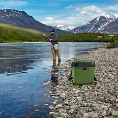 Tackle Box seat bucket box camping fishing basket boating with back pack bucket