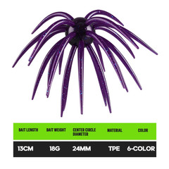 13cm Floating Urchin Bait 18g TPE Material with Natural Vibration Action