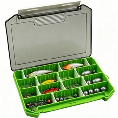 Keeshine 2-Pack Fishing Tackle Boxessmall Tackle Trays Adjustable Dividers