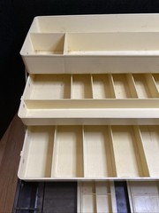 Vintage Old Pal Woodstream Tackle Box PF 3400 3 Trays 2 Removable Trays 16x8x10″